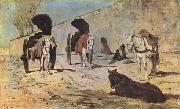 Giovanni Segantini Roman Carts (mk09) oil